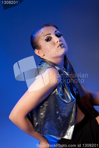 Image of woman with crystal glamour
