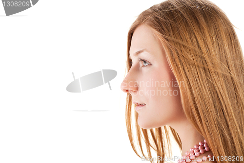 Image of pretty red-haired young woman