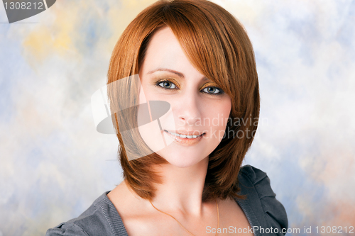 Image of Perfect woman  on colored background