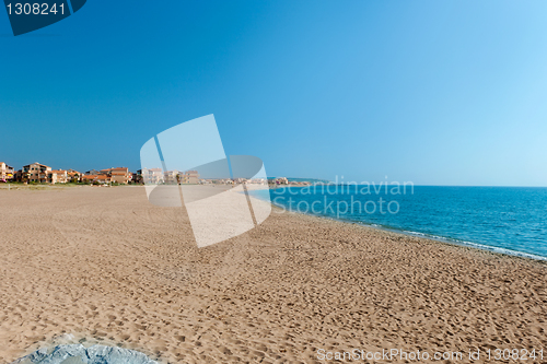 Image of Mediterranean sea coast. Nice France.