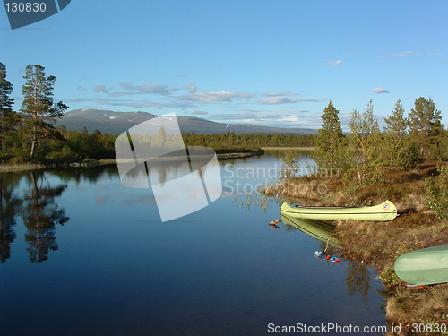 Image of Canoe in Femundsmarka Norway