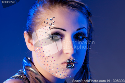 Image of woman with crystal glamour
