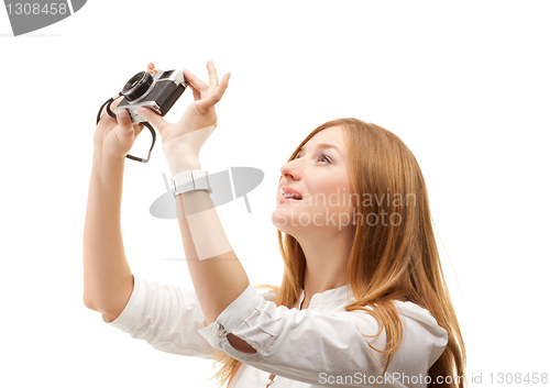 Image of The beautiful Girl with the camera