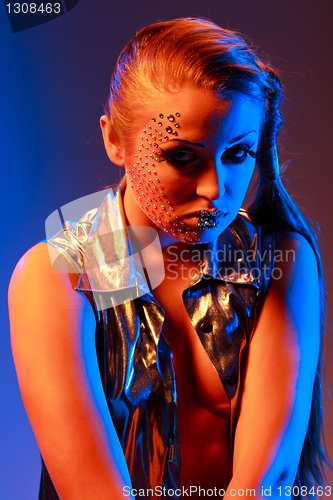 Image of woman with crystal glamour