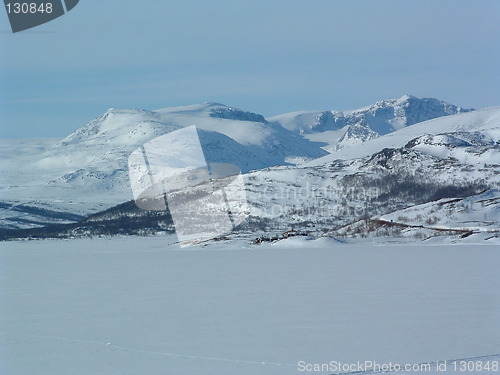 Image of Winter by Sjodalsvatnet in Jotunheimen Norway