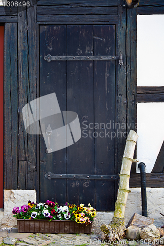 Image of close-up image of ancient doors