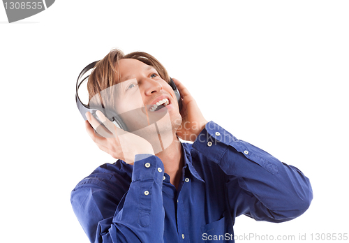 Image of young men feeling the music