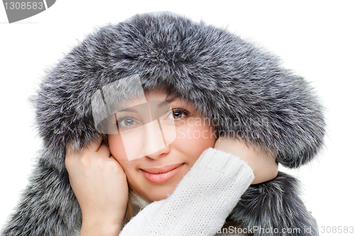 Image of bright picture of beautiful woman
