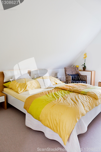 Image of beautiful interior of a modern bedroom