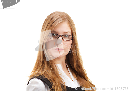 Image of Portrait of beautiful business woman