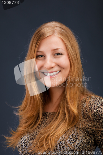 Image of Portrait of a pretty red-haired woman