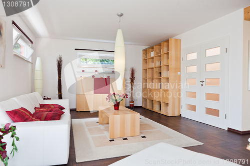 Image of Modern house, living-room