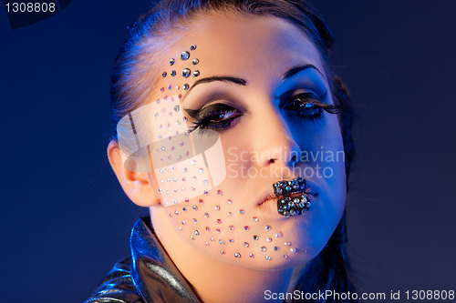 Image of woman with crystal glamour