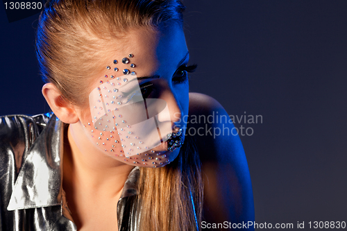 Image of woman with crystal glamour