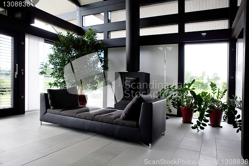 Image of Modern house, living-room