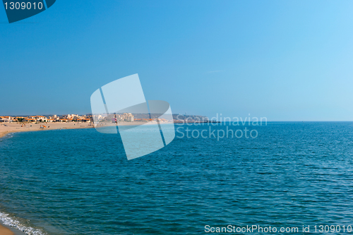 Image of Mediterranean sea coast. Nice France.