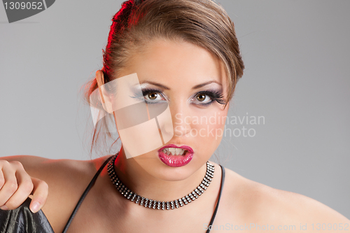 Image of Beautiful blonde woman