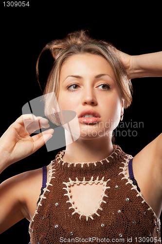 Image of Portrait of a young blonde lady