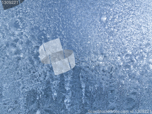 Image of ice on glass texture
