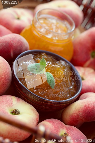 Image of peaches jam