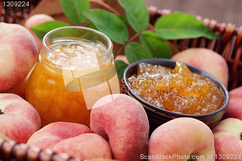 Image of peaches jam