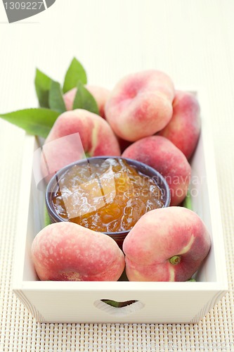 Image of peaches jam