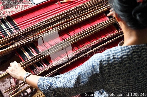 Image of traditional malaysian loom