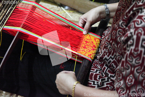 Image of traditional malaysian loom