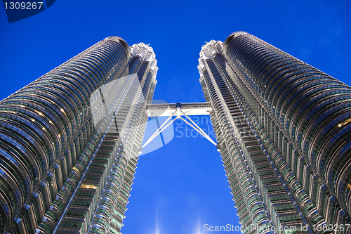 Image of petronas tower bridge detail