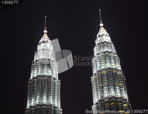 Image of petronas tower top detail