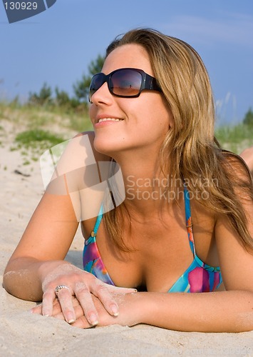 Image of beach girl