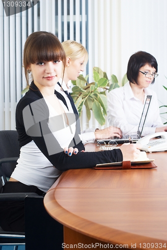 Image of Meeting of young business ladies