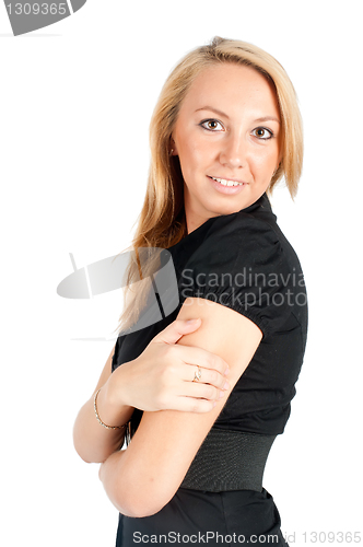 Image of portrait of a beautiful blonde woman