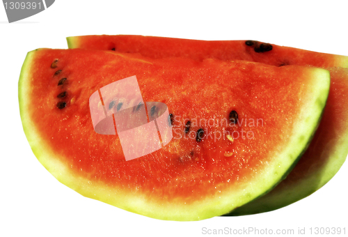 Image of watermelon isolated on white