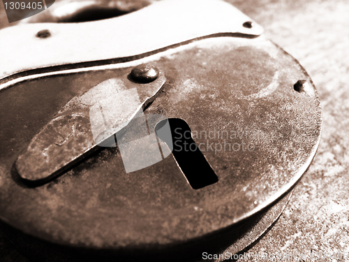 Image of old padlock