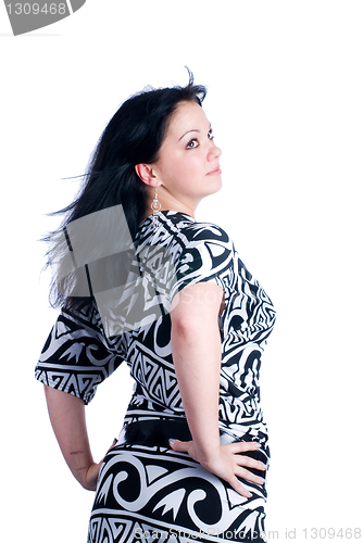 Image of young brunette woman