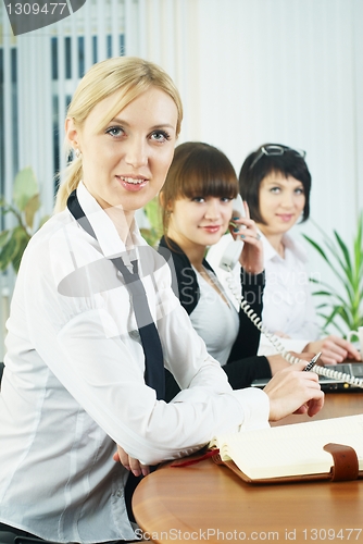 Image of Meeting of young business ladies