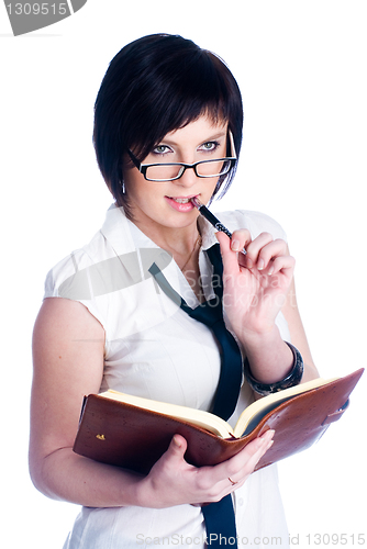 Image of Woman with daily log