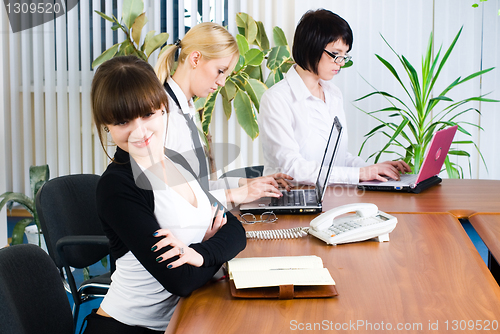 Image of Meeting of young business ladies