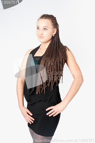 Image of Pretty girl with afrivan braids