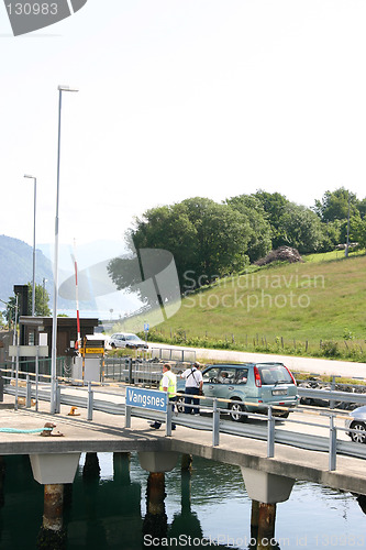 Image of Driving on board ferry