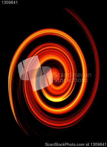 Image of abstract twirled fire