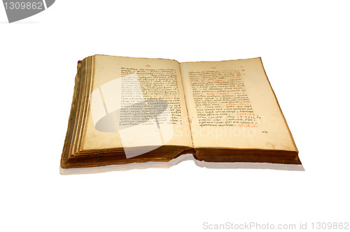 Image of The open ancient book