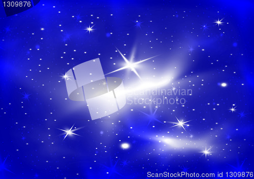 Image of Night Sky with Stars