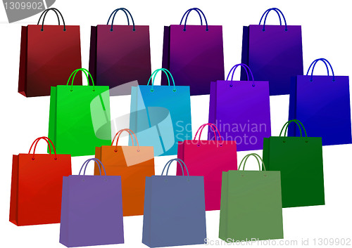 Image of Colorful Shopping Bags