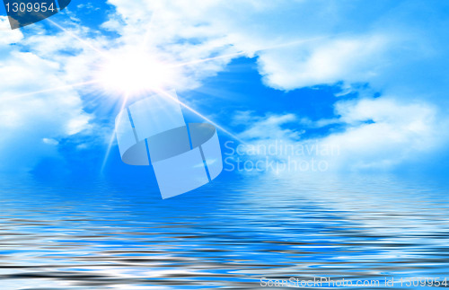 Image of sunny sky background