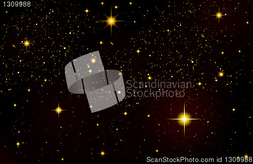 Image of Night Sky with Stars