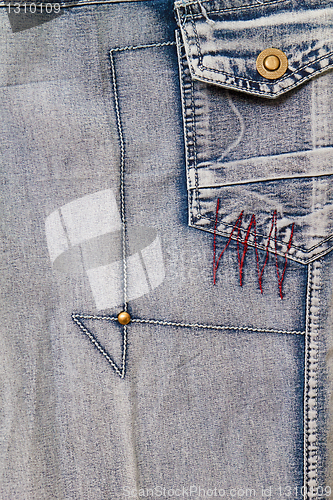 Image of denim with a pocket