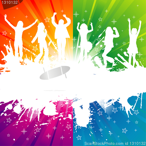 Image of Party Template with silhouette