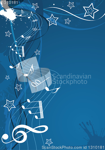 Image of Music background with note